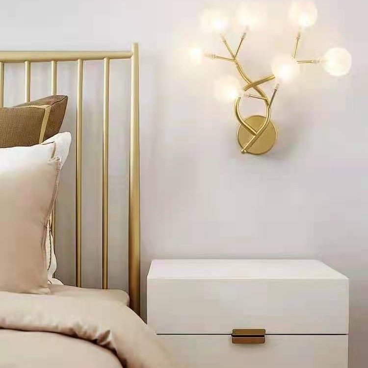 LED zidna lampa za spavaću sobu – nordijski moderni stil, vrhunska kvaliteta, zidna montaža, acrilno sjenilo