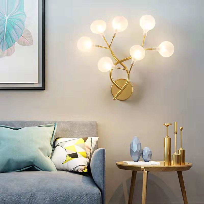 LED zidna lampa za spavaću sobu – nordijski moderni stil, vrhunska kvaliteta, zidna montaža, acrilno sjenilo