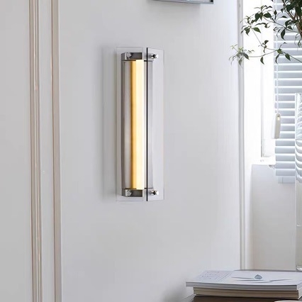 Talijanska minimalistička stenska lampa sa staklenim sjenilom za spavaću sobu i dnevni boravak