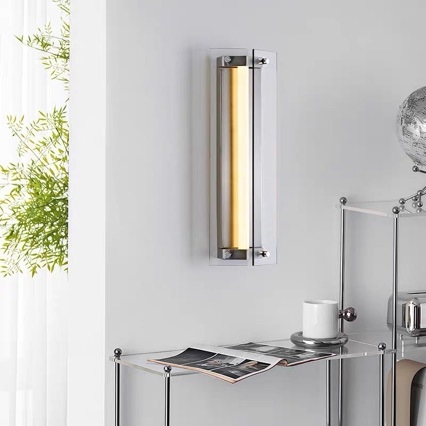 Talijanska minimalistička stenska lampa sa staklenim sjenilom za spavaću sobu i dnevni boravak