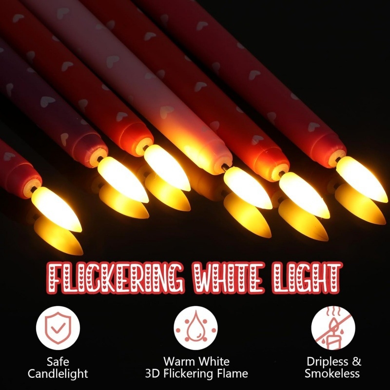 Elektronička bezplamena svijeća, duga cilindrična, daljinsko upravljanje, Halloween dekoracija