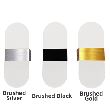 LED zidna svjetiljka od akrila i aluminija, kreativni minimalistički dizajn, za spavaću sobu, dnevni boravak, blagovaonu, hotel, studij ili hodnik.