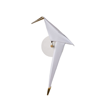 Zidna svjetiljka s motívom origami ptice – skandinavski minimalistički stil za dnevni boravak, blagovaonicu, stubište i spavaću sobu