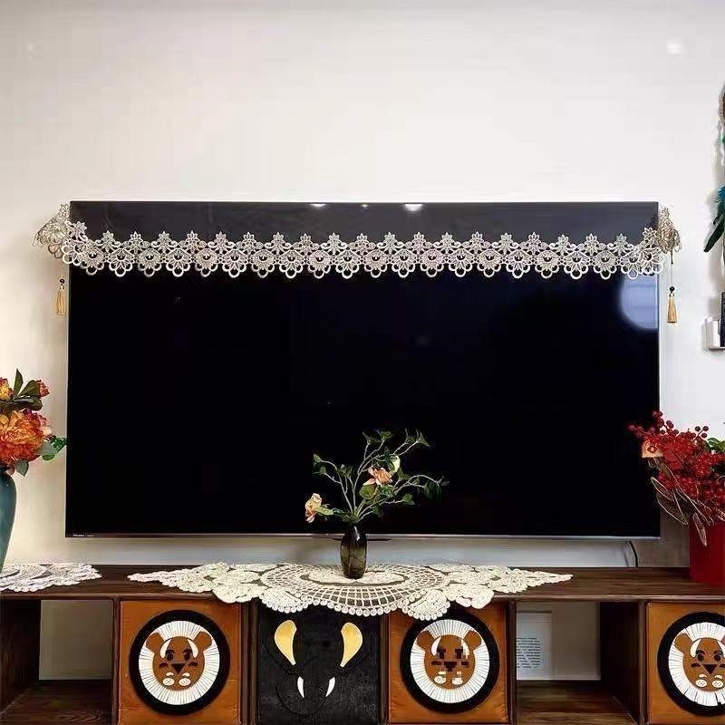 Čipkasta viseća navlaka za TV komodu s pet ladica, europski stil