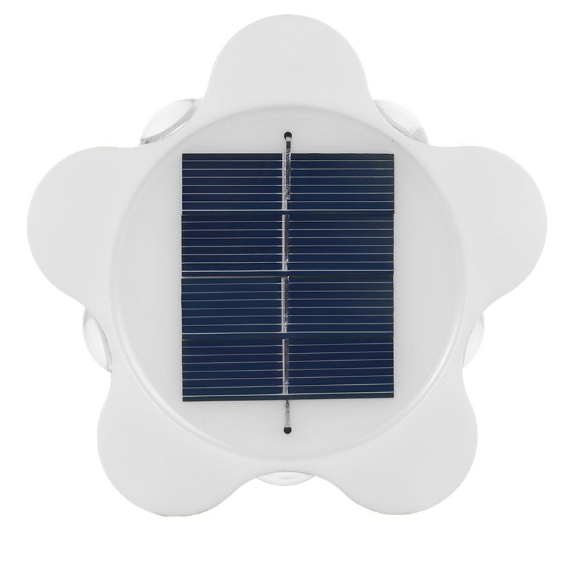 Solarna zidna lampa s efektom svjetla i sjene, vodootporna vanjska noćna rasvjeta za vrt, dvorište i terasu