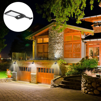 Ažurirana solarna zidna svjetiljka s 36 LED, senzorom pokreta, IP65 vodootporna za vrt i dvorište