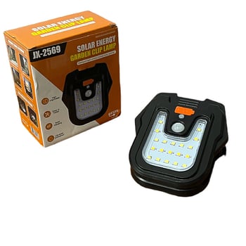 Solarna lampa s klipom i senzorom pokreta – vanjska zidna svjetiljka za dvorište, vrt i ogradu
