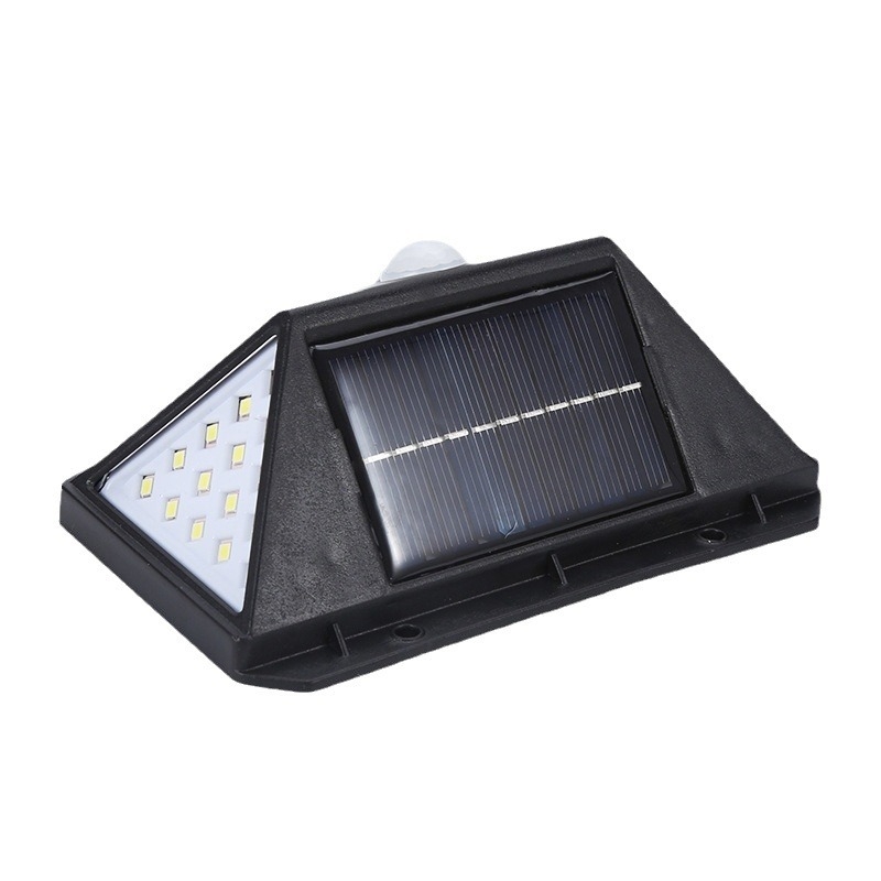 100 LED solarna zidna svjetiljka s senzorom pokreta, četverostrano osvjetljenje, pametno punjenje