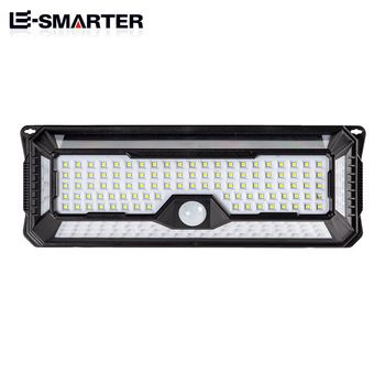 Solarnu zidnu LED svjetiljku s 202 LED, senzor pokreta, vanjsko rasvjetno svjetlo za dvorište i vrt, oblik cvijeta, IP65.