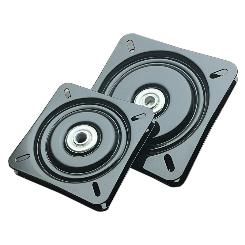 Univerzalna rotirajuća baza za namještaj, 360° okretni disk, crna čelična baza