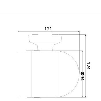 Vanjska zidna svjetiljka, moderni minimalistički dizajn, aluminijsko kućište, za balkon, hodnik i dvorište