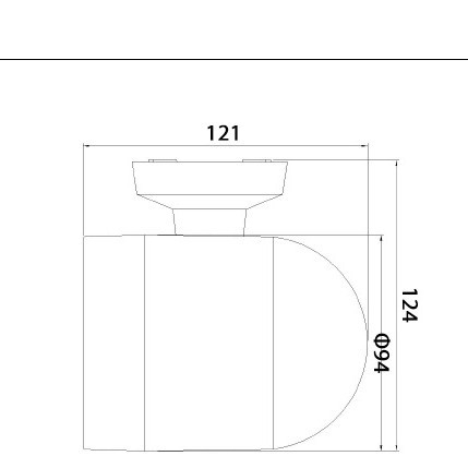 Vanjska zidna svjetiljka, moderni minimalistički dizajn, aluminijsko kućište, za balkon, hodnik i dvorište