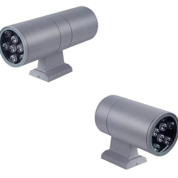 LED dvostruko-glave vanjska zidna svjetiljka, vodootporna, 12W, rasvjeta gore-dolje, za stub vrata, balkon i dvorište
