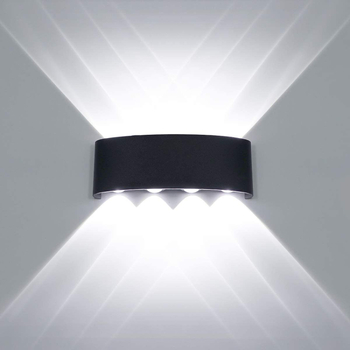 LED aluminijska zidna svjetiljka za unutarnje i vanjske hodnike, dvorišta i hotele — vodootporna, moderan dizajn
