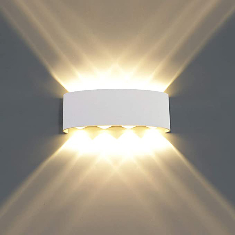 LED aluminijska zidna svjetiljka za unutarnje i vanjske hodnike, dvorišta i hotele — vodootporna, moderan dizajn
