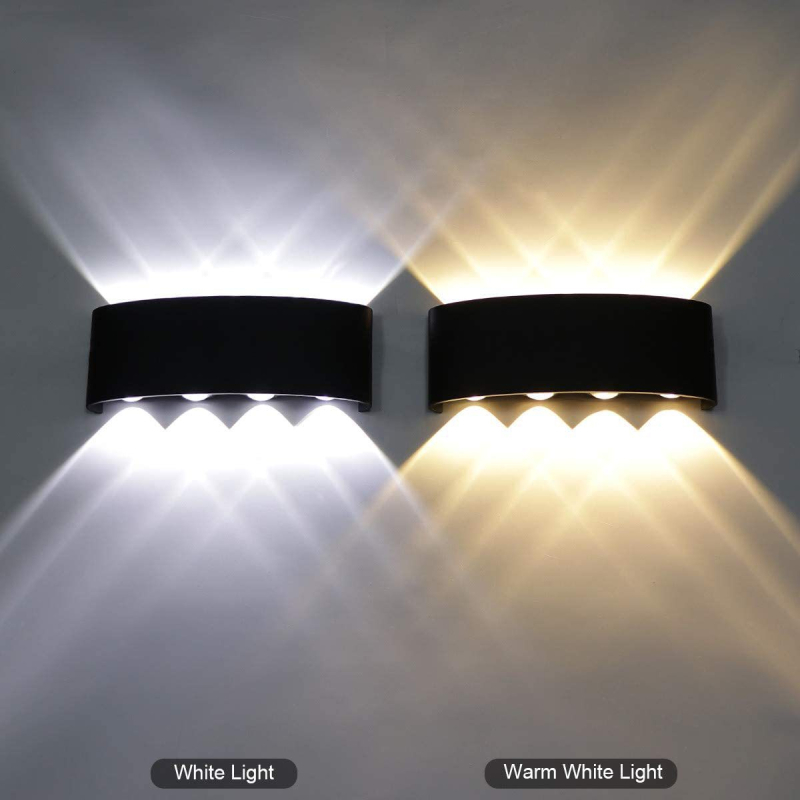 LED aluminijska zidna svjetiljka za unutarnje i vanjske hodnike, dvorišta i hotele — vodootporna, moderan dizajn