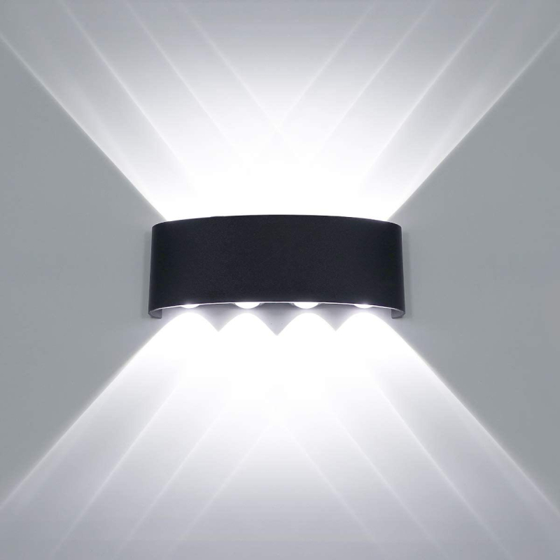 LED aluminijska zidna svjetiljka za unutarnje i vanjske hodnike, dvorišta i hotele — vodootporna, moderan dizajn