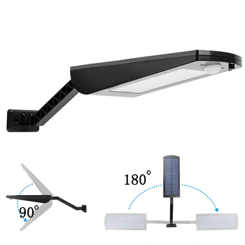 Solarna vanjska LED svjetiljka za vrt s senzorom pokreta, zidna i ulična rasvjeta, 50 LED