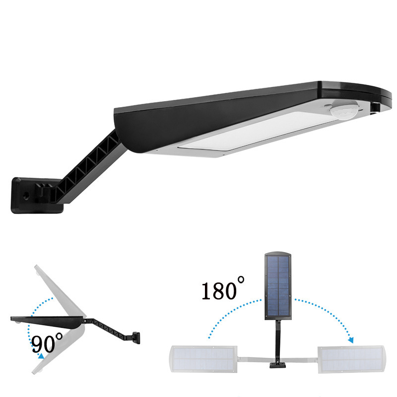 Solarna vanjska LED svjetiljka za vrt s senzorom pokreta, zidna i ulična rasvjeta, 50 LED