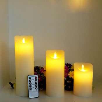 Cilindrična LED svijeća s blagim osciliranjem za kućnu i svadbenu dekoraciju, elektronička svijeća Buddha lampa