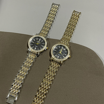 Novi kvarcni sat s čeličnim kaišem, lagani luksuz i elegancija, 40 mm brojčanik s kamenčićima