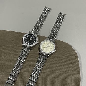 Novi kvarcni sat s čeličnim kaišem, lagani luksuz i elegancija, 40 mm brojčanik s kamenčićima