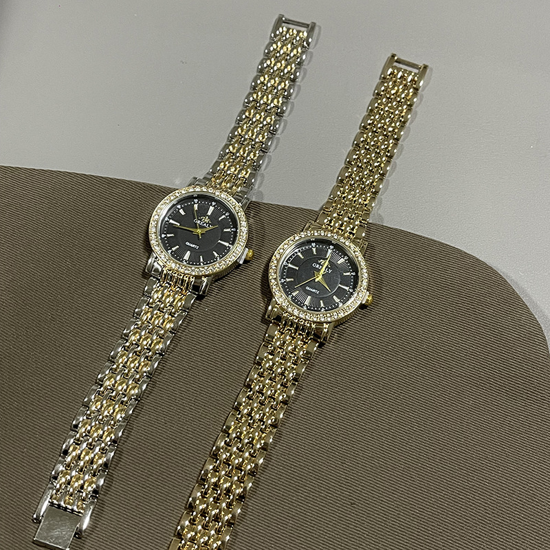 Novi kvarcni sat s čeličnim kaišem, lagani luksuz i elegancija, 40 mm brojčanik s kamenčićima