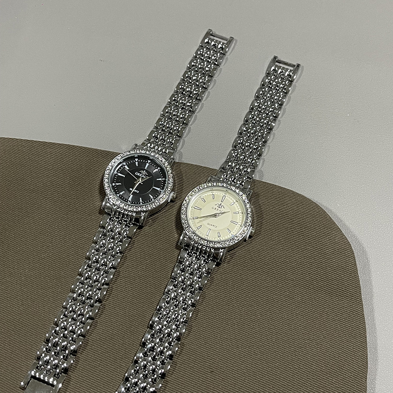 Novi kvarcni sat s čeličnim kaišem, lagani luksuz i elegancija, 40 mm brojčanik s kamenčićima
