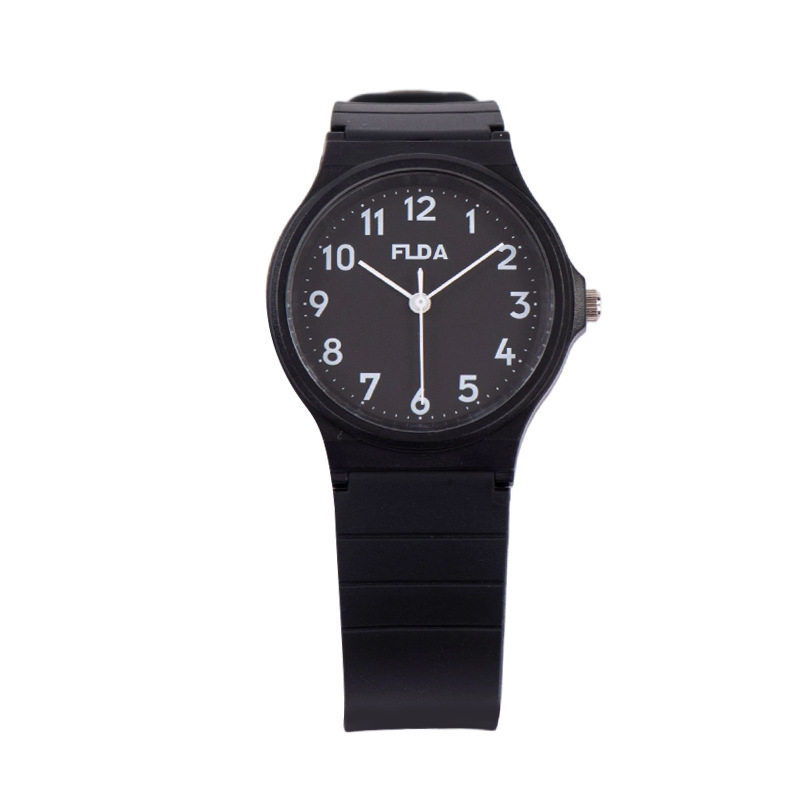 Philoda sat za tinejdžere, korejskog stila minimalistični analogni sat s PU remenom, 34 mm kružni brojčanik, vodootpornost 30 m