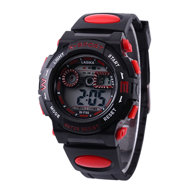 Laska LASIKA F-99 Digitalni vanjski sportski sat, s osvijetljenim zaslonom, vodootporan do 30m