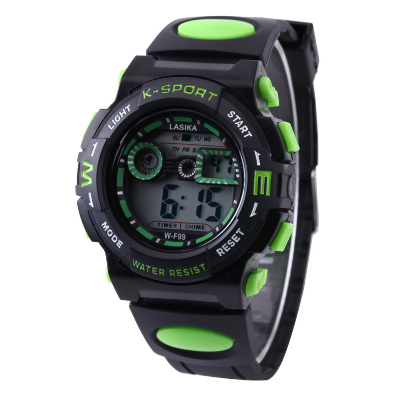 Laska LASIKA F-99 Digitalni vanjski sportski sat, s osvijetljenim zaslonom, vodootporan do 30m