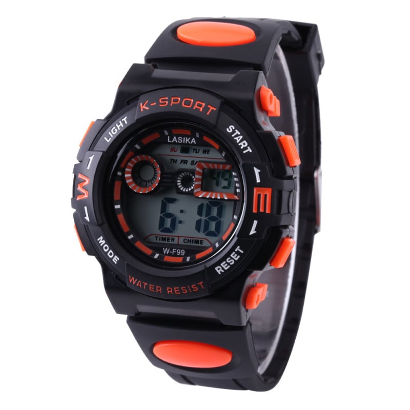 Laska LASIKA F-99 Digitalni vanjski sportski sat, s osvijetljenim zaslonom, vodootporan do 30m