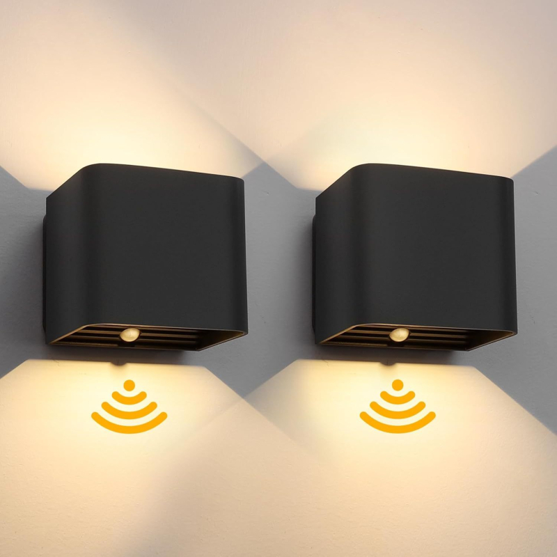 Novo moderno minimalističko zidno svjetlo za spavaću sobu sa senzorom pokreta, USB napajanje