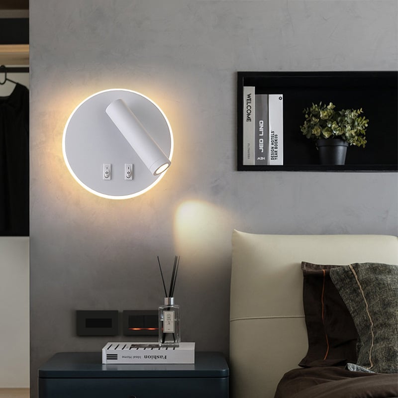 Stenska lampa s USB punjenjem, minimalistički skandinavski stil, za dom i hotel, lampica za čitanje u spavaćoj sobi
