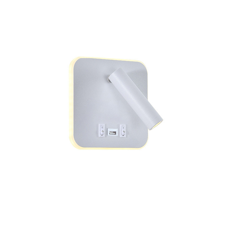 Stenska lampa s USB punjenjem, minimalistički skandinavski stil, za dom i hotel, lampica za čitanje u spavaćoj sobi