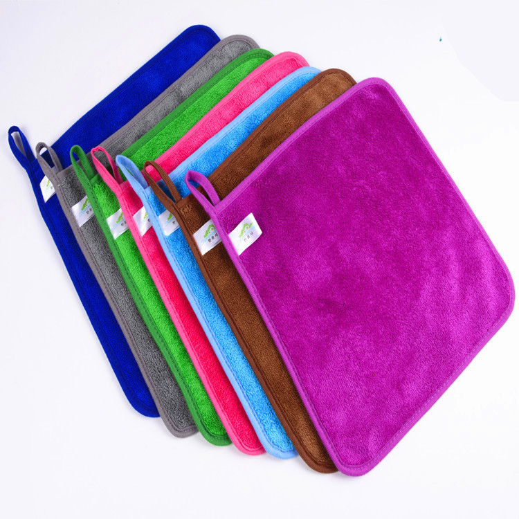 Kuhinjska krpa od coral fleece mikrovlakana, dvostrano obrubljena, visoka apsorpcija, bez vlakana