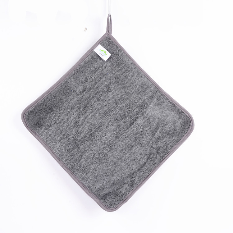 Kuhinjska krpa od coral fleece mikrovlakana, dvostrano obrubljena, visoka apsorpcija, bez vlakana