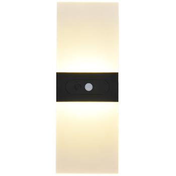LED zidna lampica s punjivom baterijom, neprekidno podešavanje jačine, senzor pokreta, USB 5V punjenje, noćno svjetlo velikog kapaciteta BD818