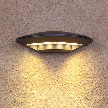 LED vanjska zidna svjetiljka, vodootporna, aluminijsko kućište, minimalistički dizajn za balkon i terasu