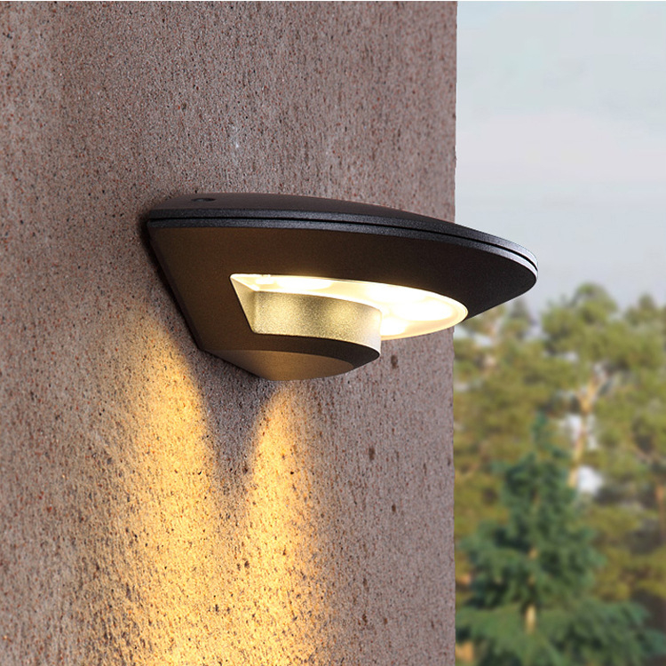 LED vanjska zidna svjetiljka, vodootporna, aluminijsko kućište, minimalistički dizajn za balkon i terasu