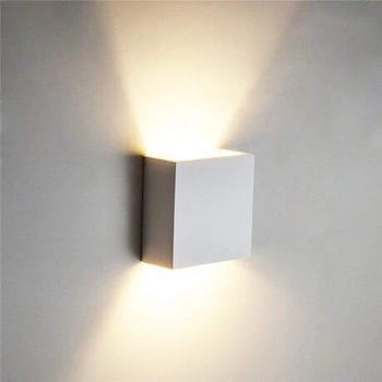 Aluminijska LED zidna svjetiljka s COB izvorom svjetla, 6W, poboljšani nosač, osvjetljenje gore-dolje, s mogućnošću prilagodbe jačine, za unutarnju uporabu