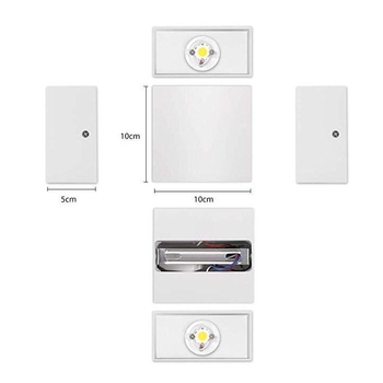 Aluminijska LED zidna svjetiljka s COB izvorom svjetla, 6W, poboljšani nosač, osvjetljenje gore-dolje, s mogućnošću prilagodbe jačine, za unutarnju uporabu