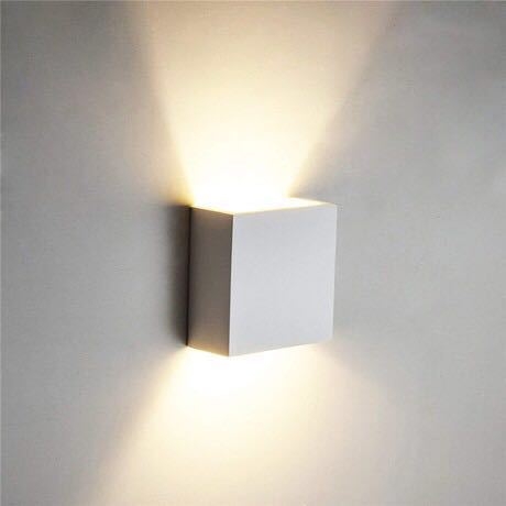 Aluminijska LED zidna svjetiljka s COB izvorom svjetla, 6W, poboljšani nosač, osvjetljenje gore-dolje, s mogućnošću prilagodbe jačine, za unutarnju uporabu