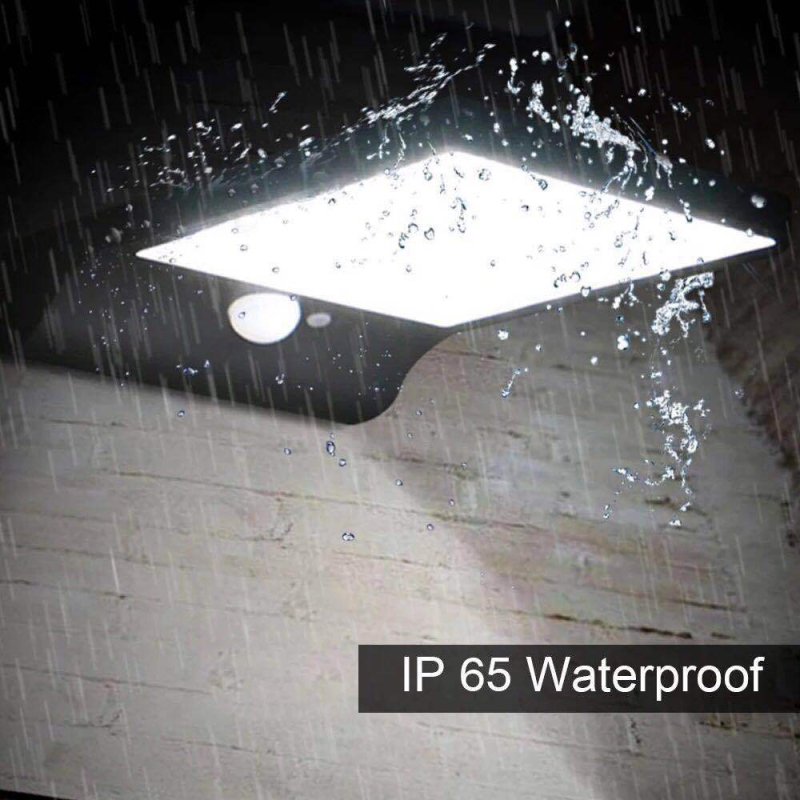 Solarna vanjska zidna svjetiljka s LED senzorom, IP44 vodootporna, za vrt, dvorište i stazu
