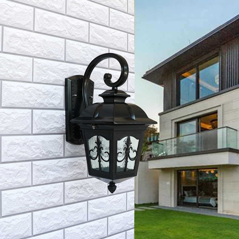 Solarna vanjska stijenska svjetiljka, LED vrtno osvjetljenje, europskog stila za balkon i vrata