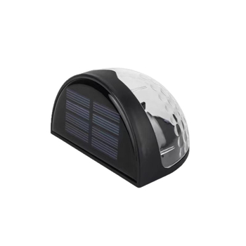 Polukružna solarna LED vanjska zidna svjetiljka za vrt, ogradu i stepenice sa senzorom