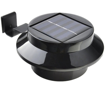 Solarna vanjska zidna svjetiljka s 3 LED za ogradu i dvorišnu rasvjetu, otporna na kišu
