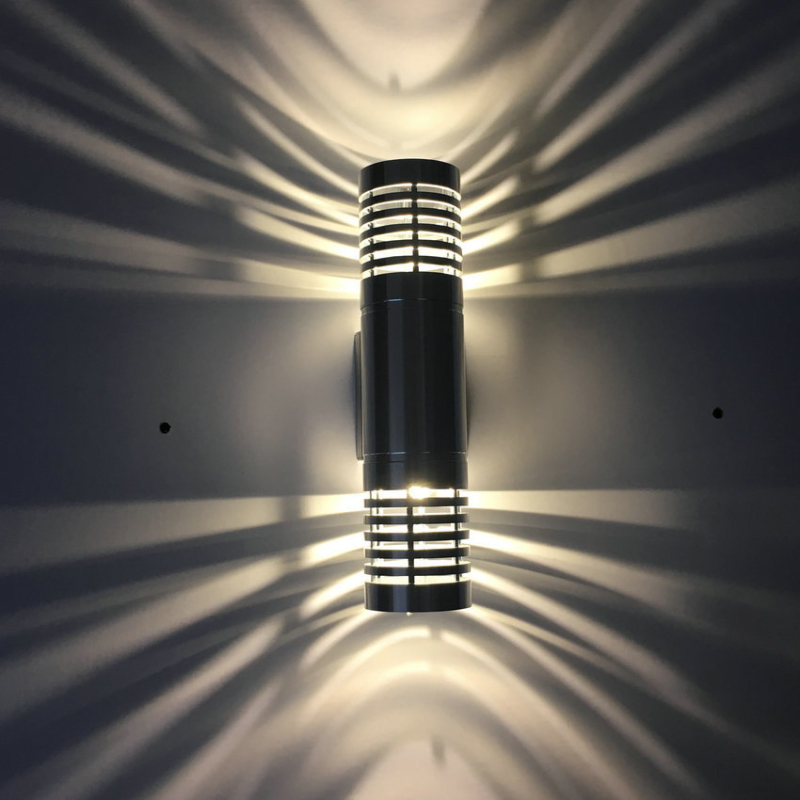 LED dvostruka glava aluminijska zidna svjetiljka s osvjetljenjem gore i dolje, za spavaću sobu i hodnik, dekorativno zidno svjetlo, 2W-6W