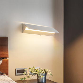 LED zidna svjetiljka s osvjetljenjem prema gore i dolje, moderni minimalistički stil, aluminij, površinska montaža, lampa za čitanje uz krevet u spavaću sobu, radni stol, dnevni boravak, hodnik