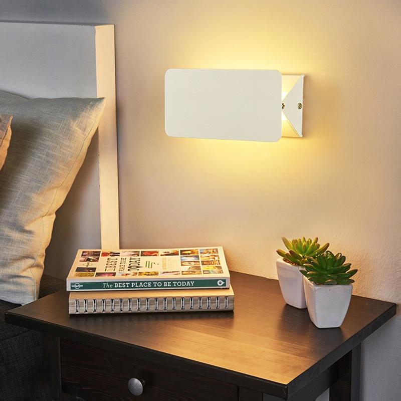 LED zidna svjetiljka s osvjetljenjem prema gore i dolje, moderni minimalistički stil, aluminij, površinska montaža, lampa za čitanje uz krevet u spavaću sobu, radni stol, dnevni boravak, hodnik
